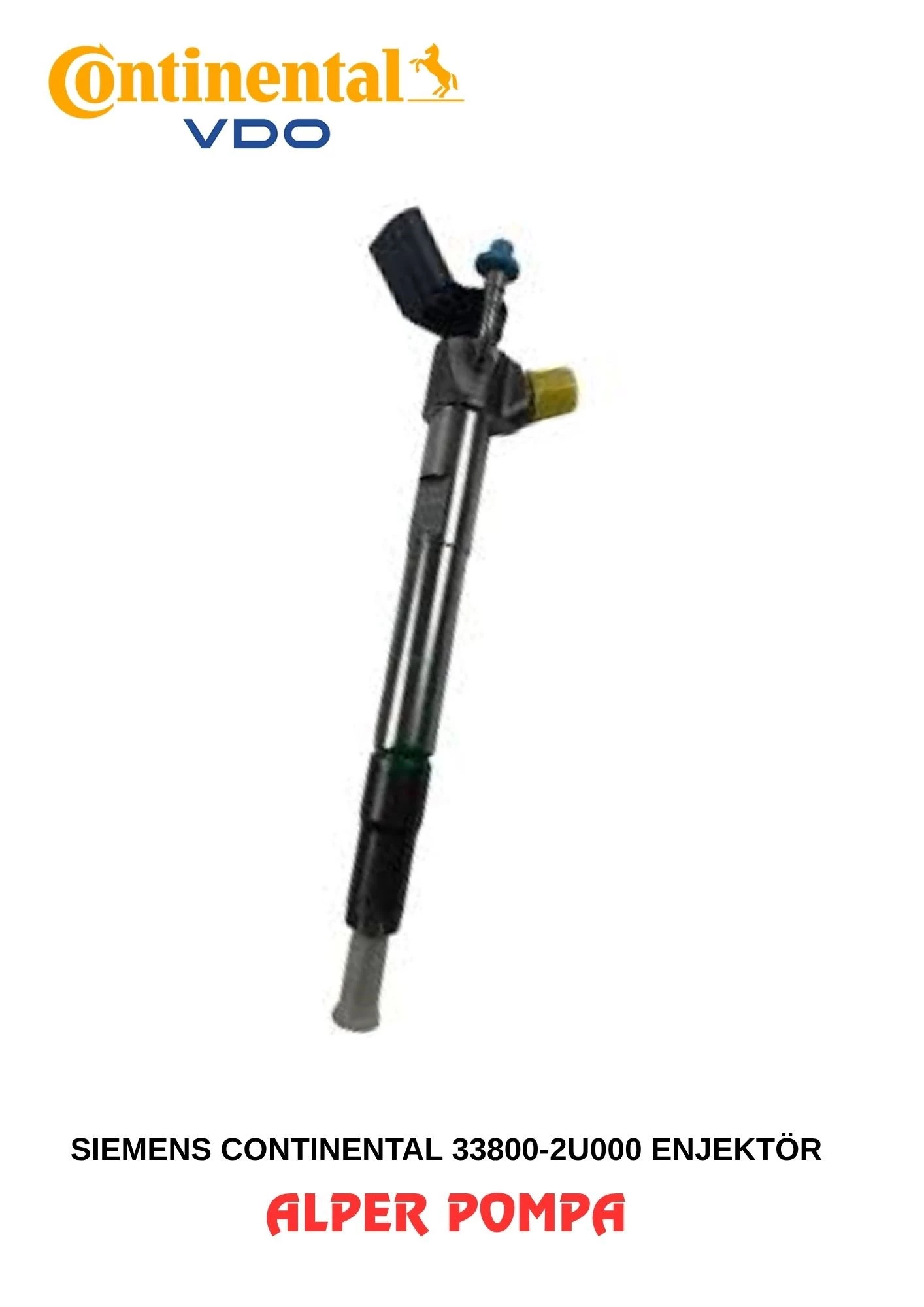SIEMENS 33800-2U000 ( 338002U000 ) Enjektör KİA SPORTAGE - HYUNDAİ TUCSON 1.6 CRDI D4FE